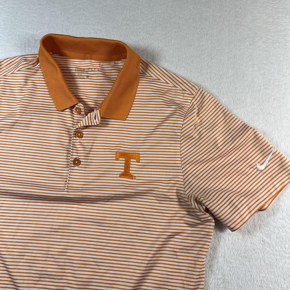 Tennessee Vols Performance Nike Shirt Mens Small Orange NCAA Golf Dri Fit Polo